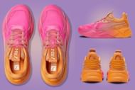 A detailed look at the upcoming pink and orange colorway (Image via Sportskeeda)